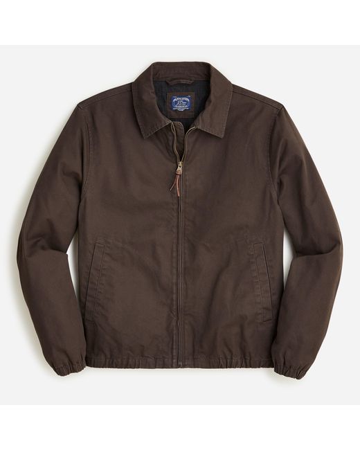 J.Crew Harrington Jacket In Cotton Twill in Brown for Men Lyst