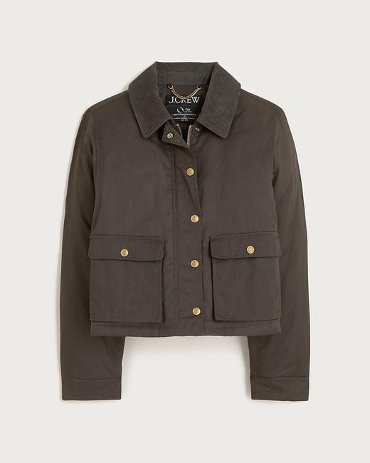 J.Crew Brown Cropped Barn Jacket