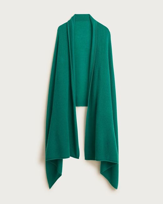 J.Crew Green Oversized Cashmere Wrap