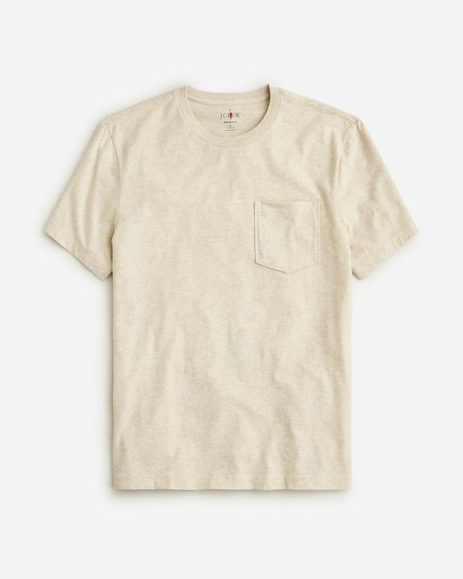 J.Crew White Broken-In Pocket T-Shirt for men