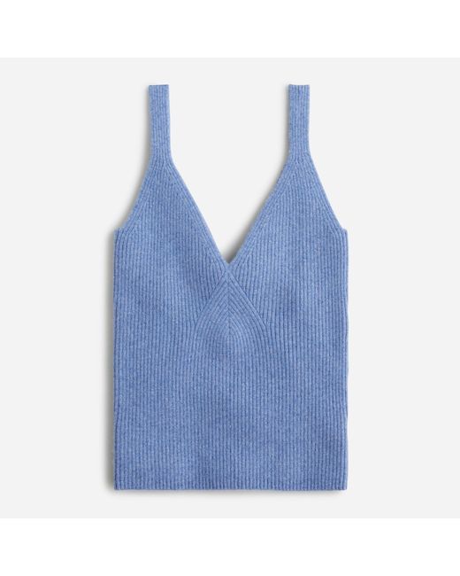 J.Crew Cashmere Sweatertank in Blue Lyst