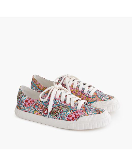J.Crew Multicolor Women's Tretorn Marley Canvas Sneakers In Liberty Floral