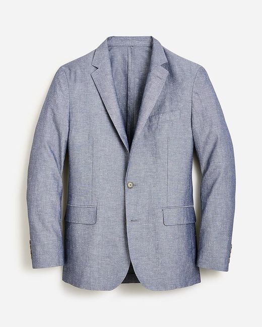 J.Crew Gray Ludlow Slim-Fit Unstructured Suit Jacket for men