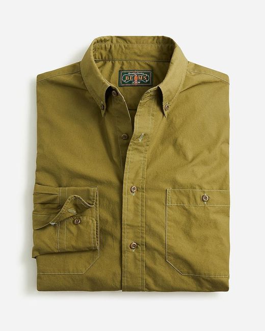 J.Crew Green Beams Plus X Two-Pocket B.D. Shirt for men