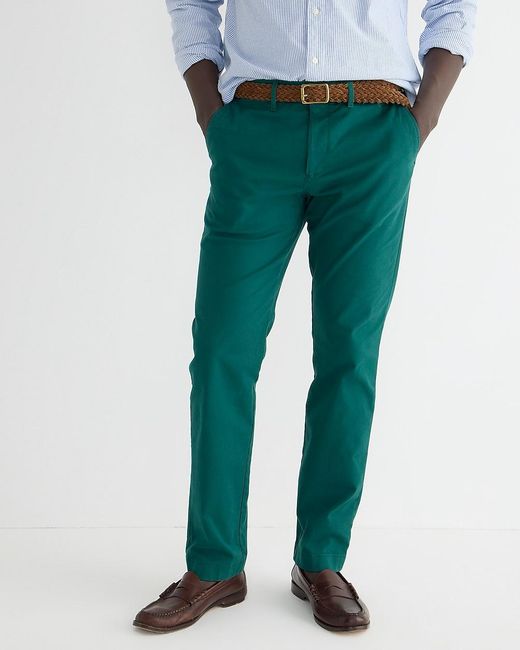 J.Crew Green 484 Slim-Fit Stretch Chino Pant for men