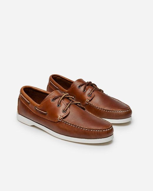 J.Crew Brown Quoddy Head Boat Shoes for men