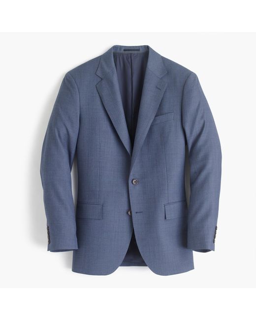 J.Crew Blue Ludlow Suit Pant In Italian Worsted Wool for men
