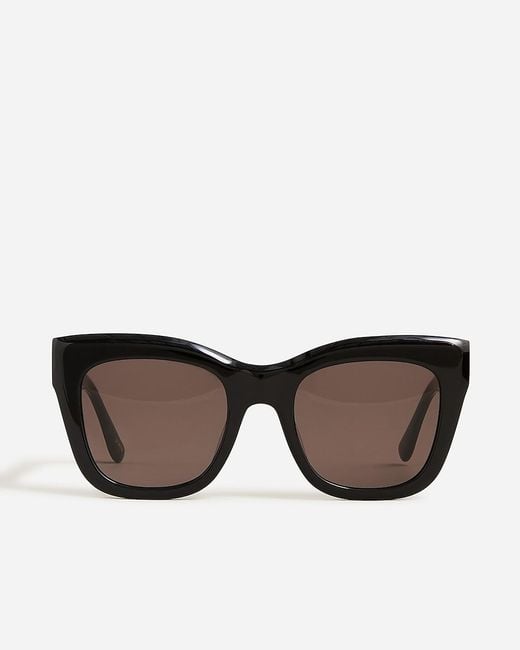 J.Crew Black Mallorca Cat-Eye Sunglasses