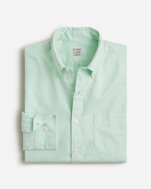 J.Crew Green Slim Broken-In Organic Cotton Oxford Shirt for men