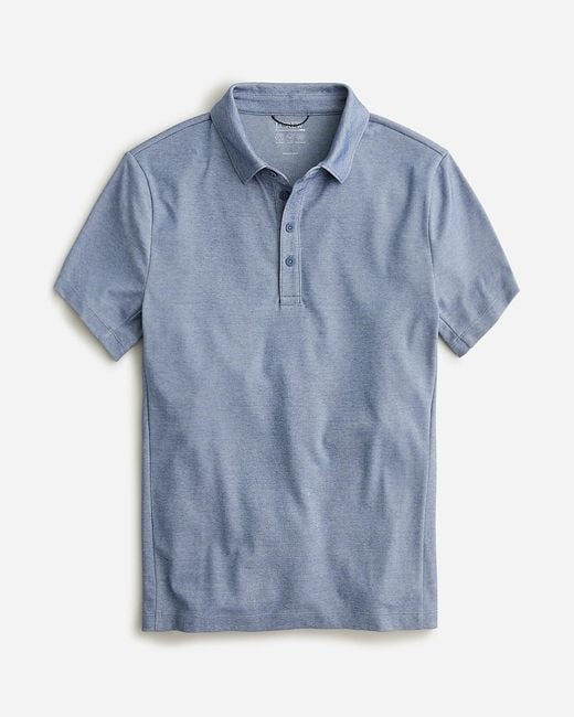 J.Crew Blue Slim Performance Polo Shirt With Coolmax for men