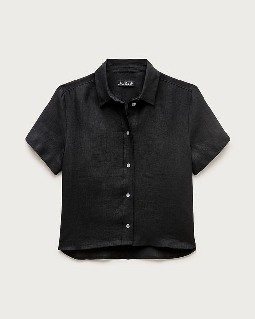 J.Crew Black Gamine Button-Up Shirt