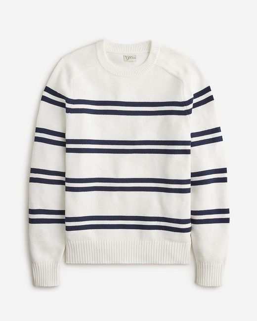 J.Crew White Heritage Cotton Sweater for men