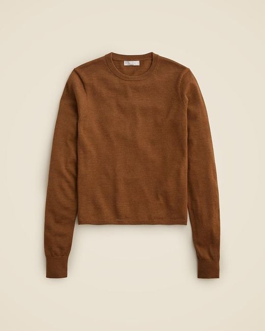 J.Crew Natural Carolyn Fitted Crewneck Sweater