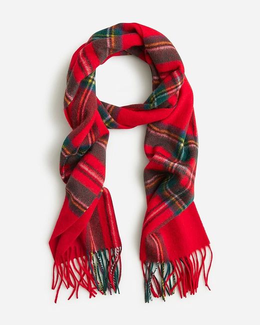 J.Crew Red Cashmere Scarf for men