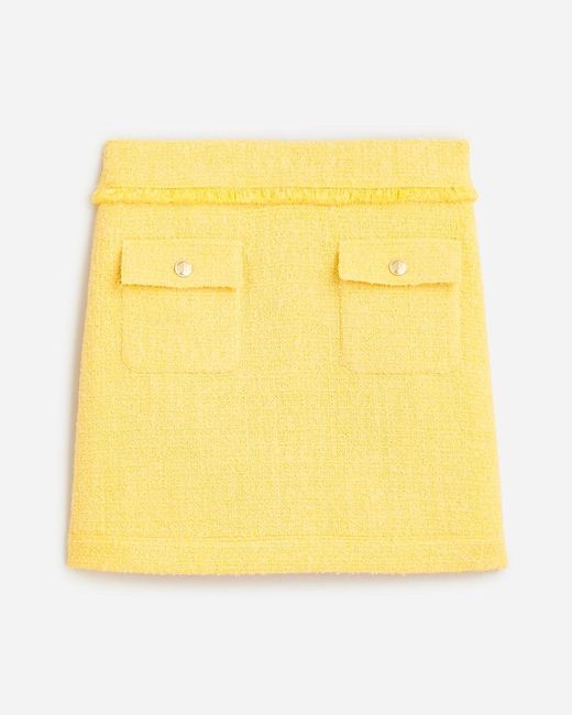 J.Crew Yellow Patch-Pocket Mini Skirt