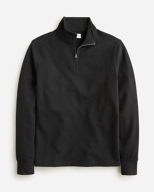 J.Crew Black Seaboard Soft-Knit Half-Zip Pullover for men