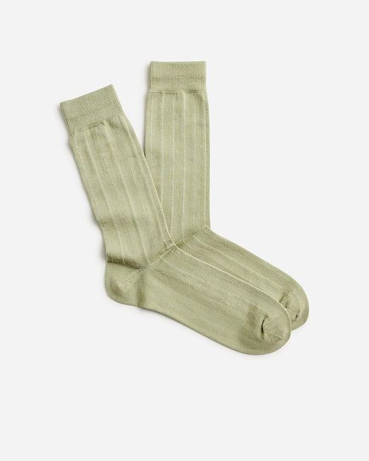 J.Crew Green Dress Socks for men