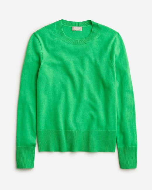 J.Crew Green Cashmere Classic-Fit Crewneck Sweater