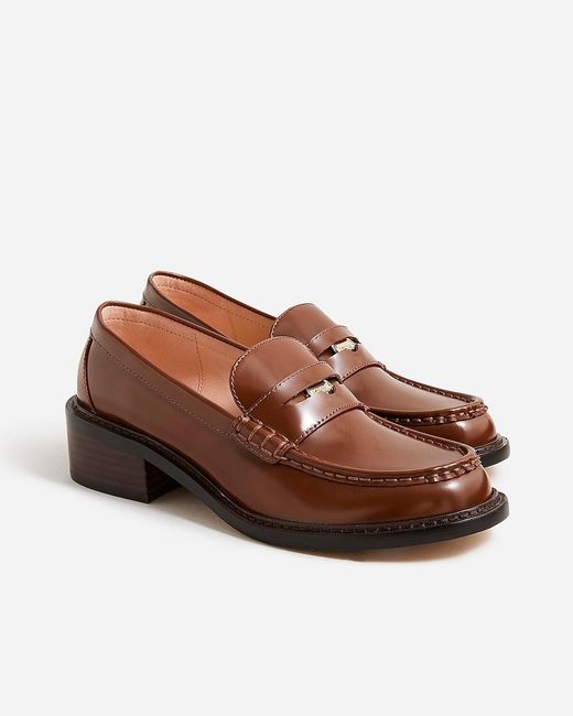J.Crew Brown Coin Loafers