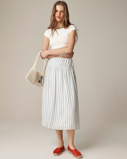 J.Crew Natural Side-Tie Skirt