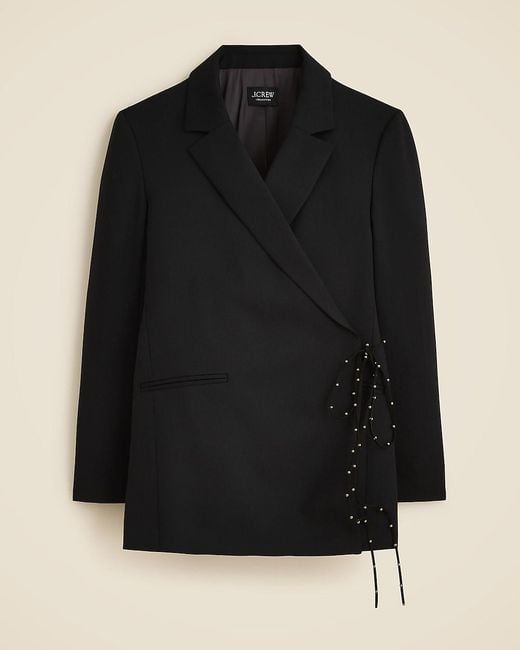 J.Crew Black Wrap Blazer