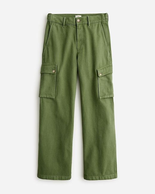 J.Crew Green Relaxed Cargo Pant