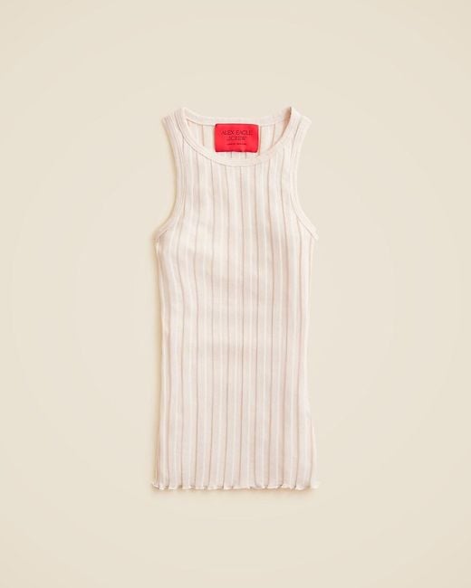 J.Crew Natural Alex Eagle X Ribbed Shell Tank Top