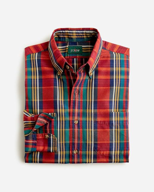 J.Crew Red Giant-Fit Oxford Shirt for men
