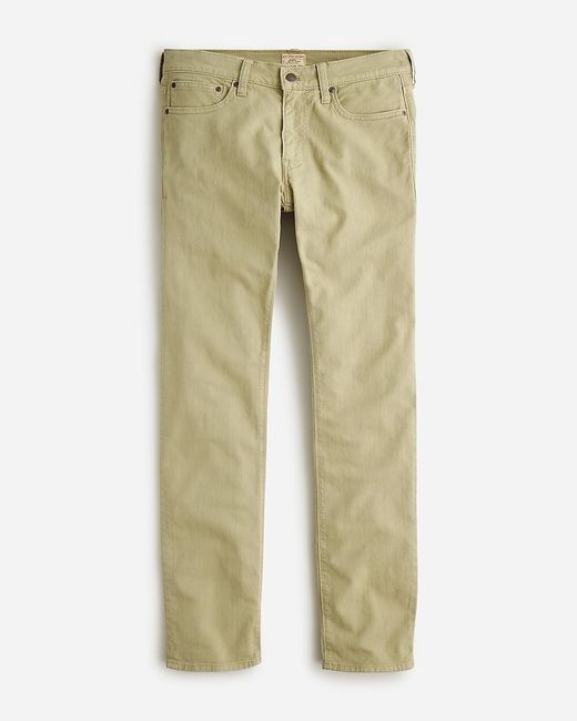 J.Crew Natural 484 Slim-Fit Garment-Dyed Five-Pocket Pant for men