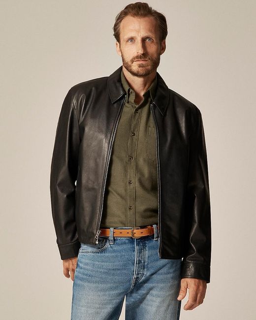 J.Crew Brown Moto Jacket for men