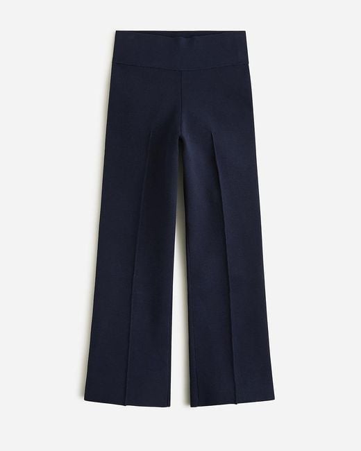 J.Crew Blue Tall Delaney Kickout Sweater Pant