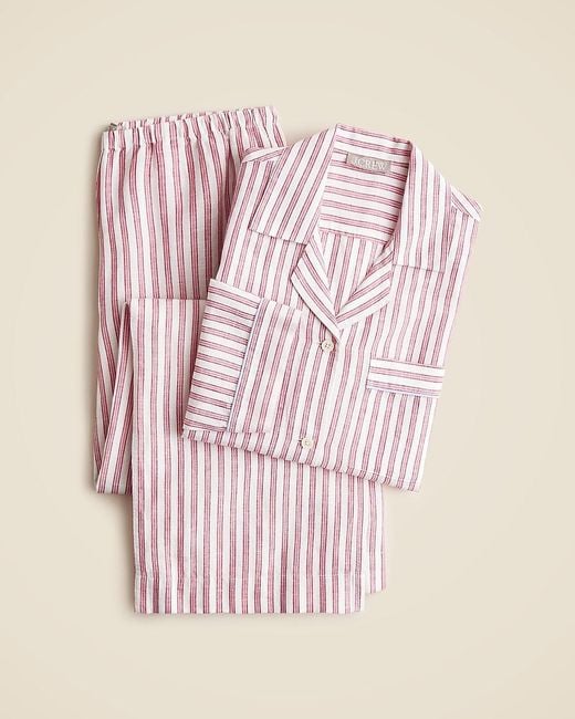 J.Crew Natural Long-Sleeve Pajama Pant Set