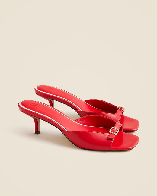 J.Crew Blue Rouje X Jolie Square-Toe Heels