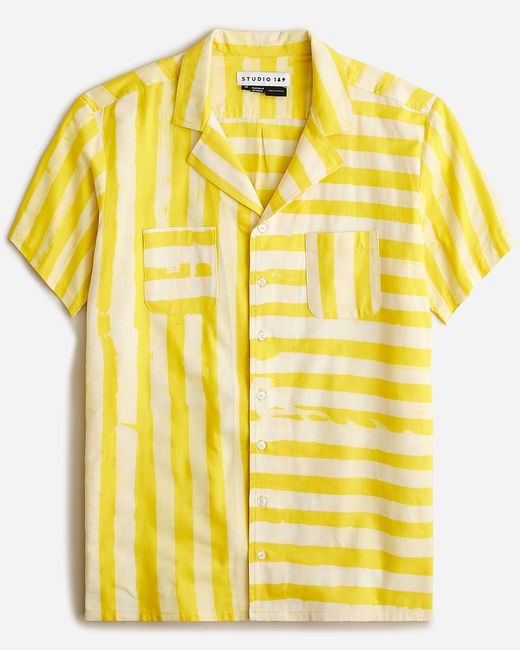 J.Crew Yellow Studio 189 X Camp-Collar Shirt for men