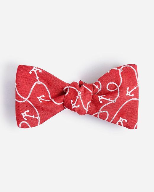 J.Crew Red Silk Bow Tie for men