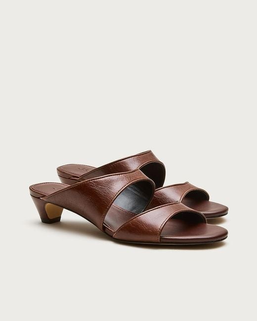 J.Crew White Double-Strap Kitten Heels
