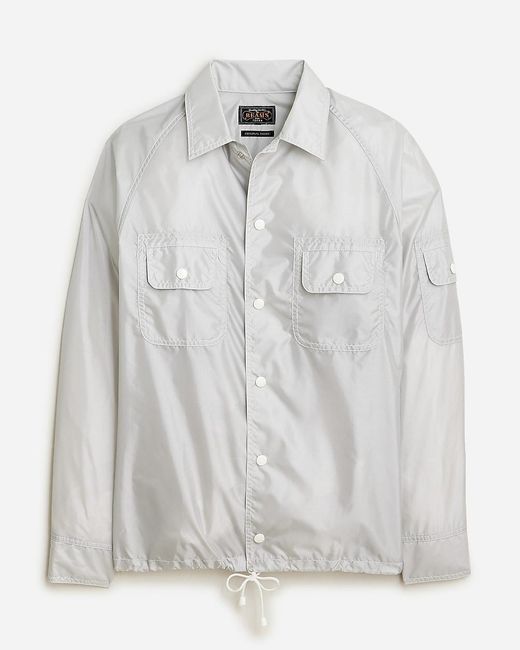 J.Crew White Beams Plus Nylon Sports Shirt-Jacket for men