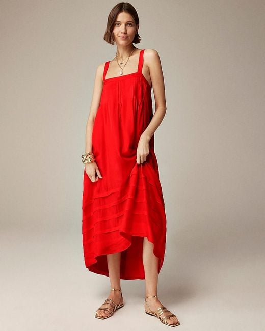 J crew red dress hotsell