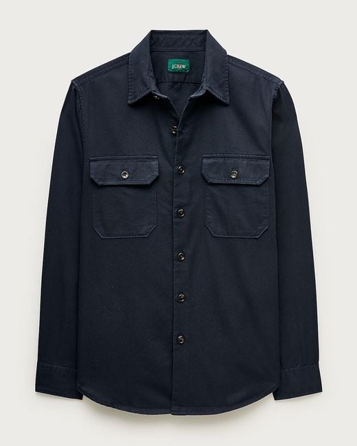 J.Crew Blue Twill Workshirt for men