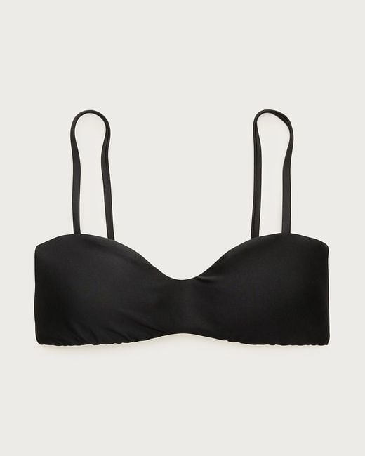 J.Crew Black Wave Bikini Top