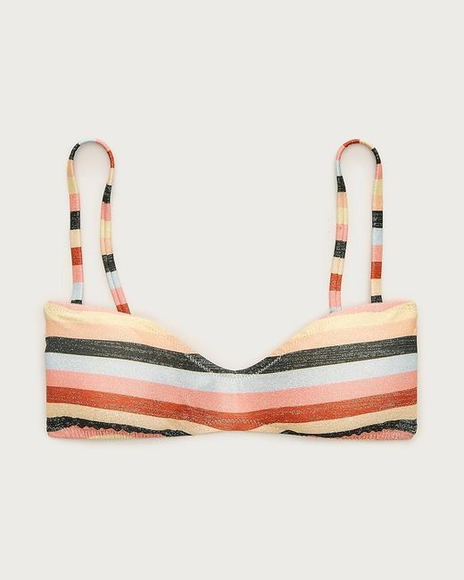 J.Crew Brown Wave Bikini Top