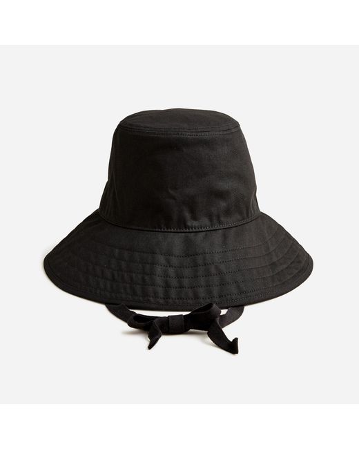 J.Crew Bucket Hat With Ties in Black Lyst