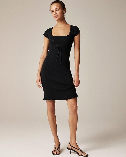 J.Crew Black Rouje X Sirène Sweater-Dress