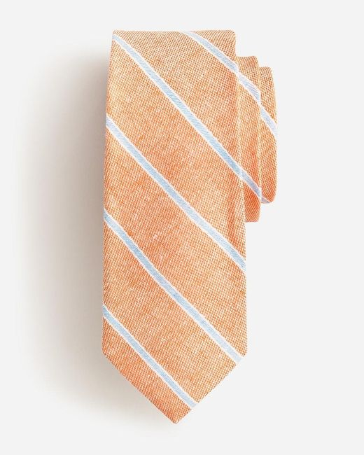 J.Crew White Italian Linen Tie for men