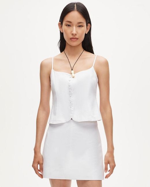 J.Crew White Cami Vest Top