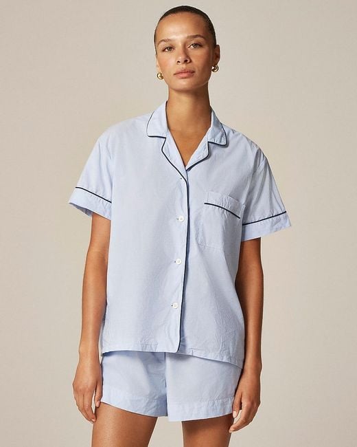 J.Crew Blue Pajama Short Set