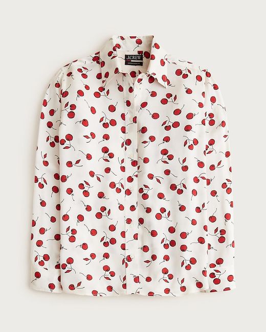 J.Crew Natural Jules Drapey Classic-Fit Shirt