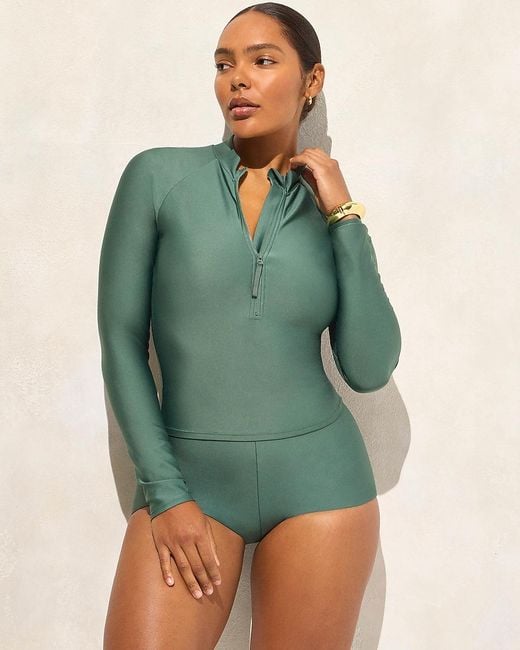 J.Crew Green Rash Guard