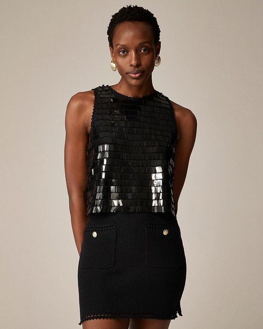 j crew sequin top