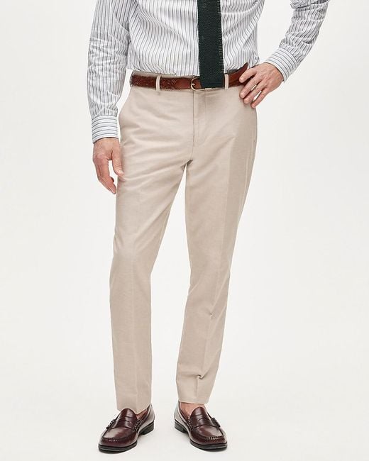 J.Crew Men's Natural Ludlow Slim-Fit Suit Pant